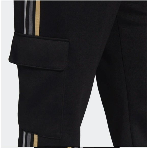 New Adidas Originals Men's Chile 20 Cargo Pants HD8293 Color Black - Picture 6 of 6